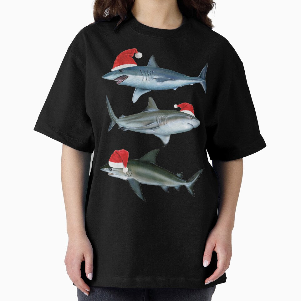 Santa Sharks Sharkmas Christmas Shark by banwa