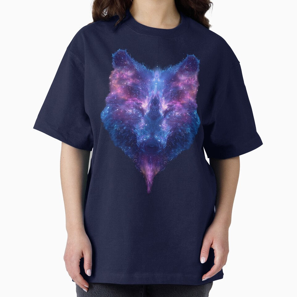 Cosmic Galaxy Wolf – Nebula Space Wolf Head by MirAgency