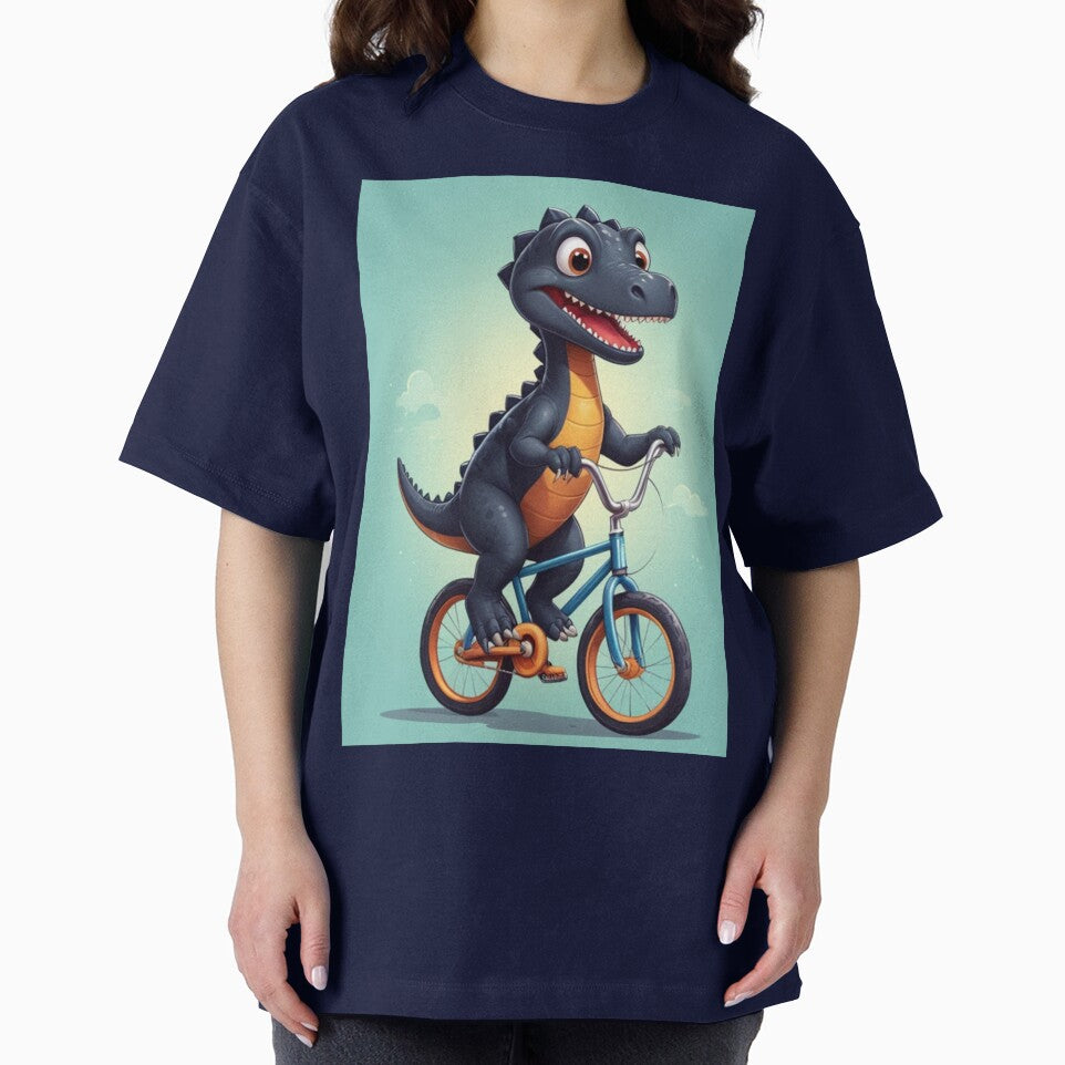 black Dino on bike by KIDS-PRINTS