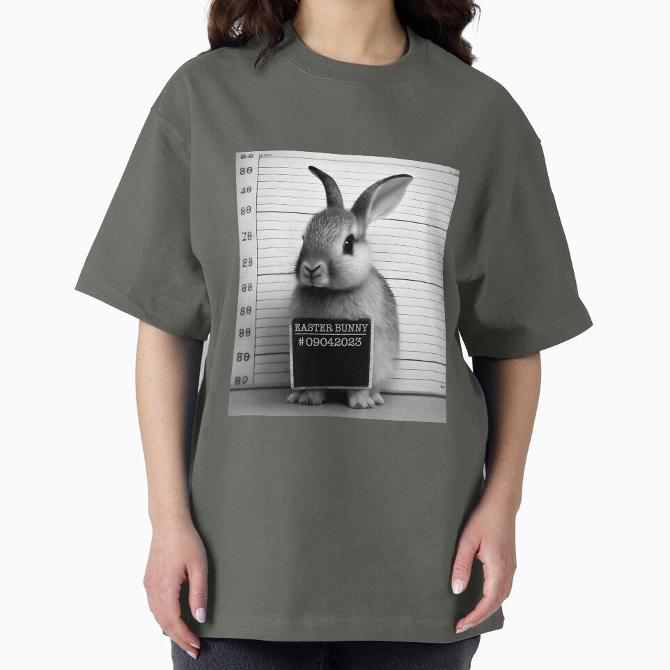 Rabbit Mugshot - Funny Easter Bunny Design by togetherShirts