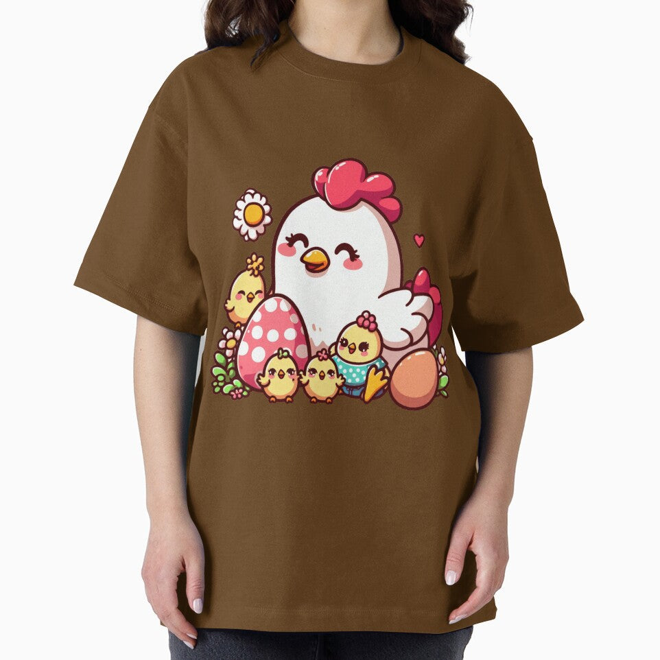 Adorable Chicken Mommy and Chicks - Cute by Shtex