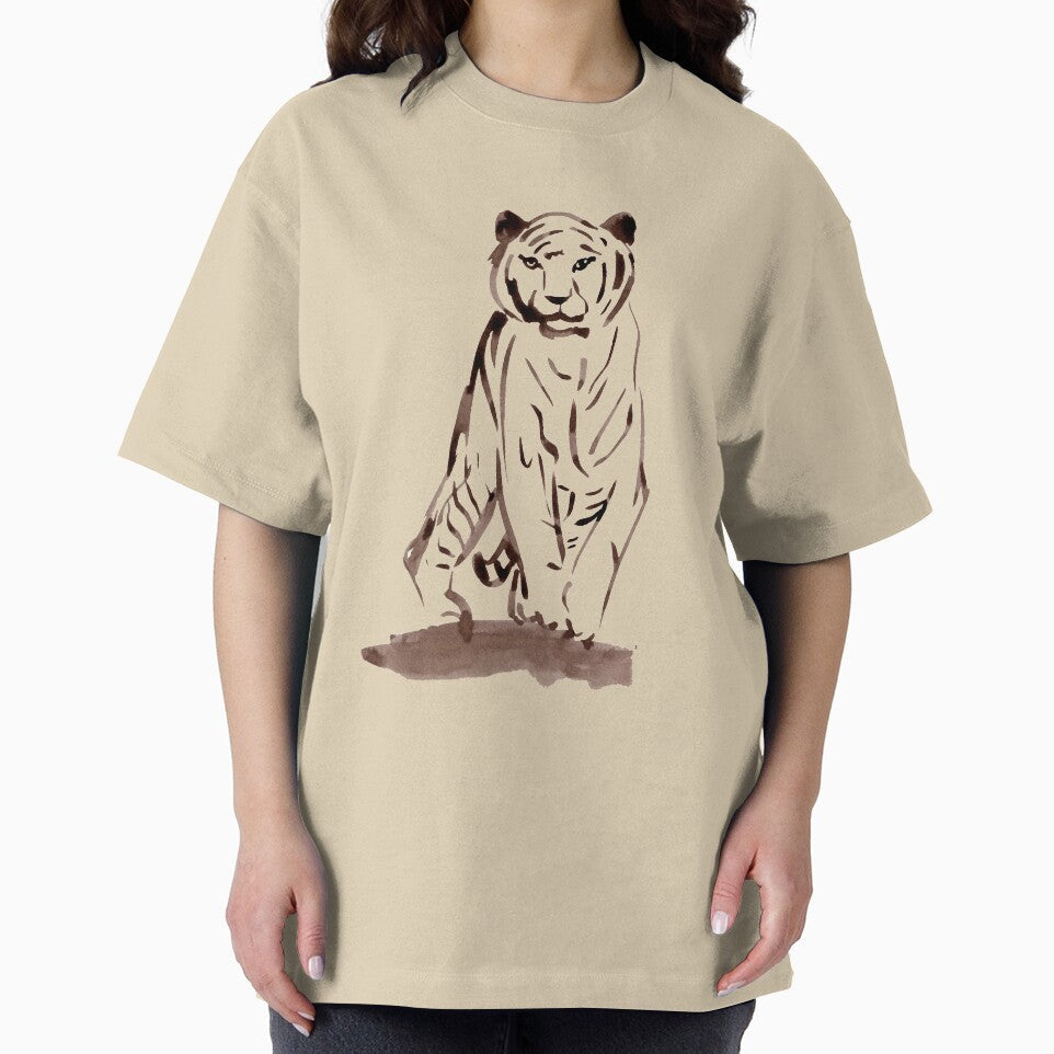 Approaching Tiger - Brown by Niina  Niskanen