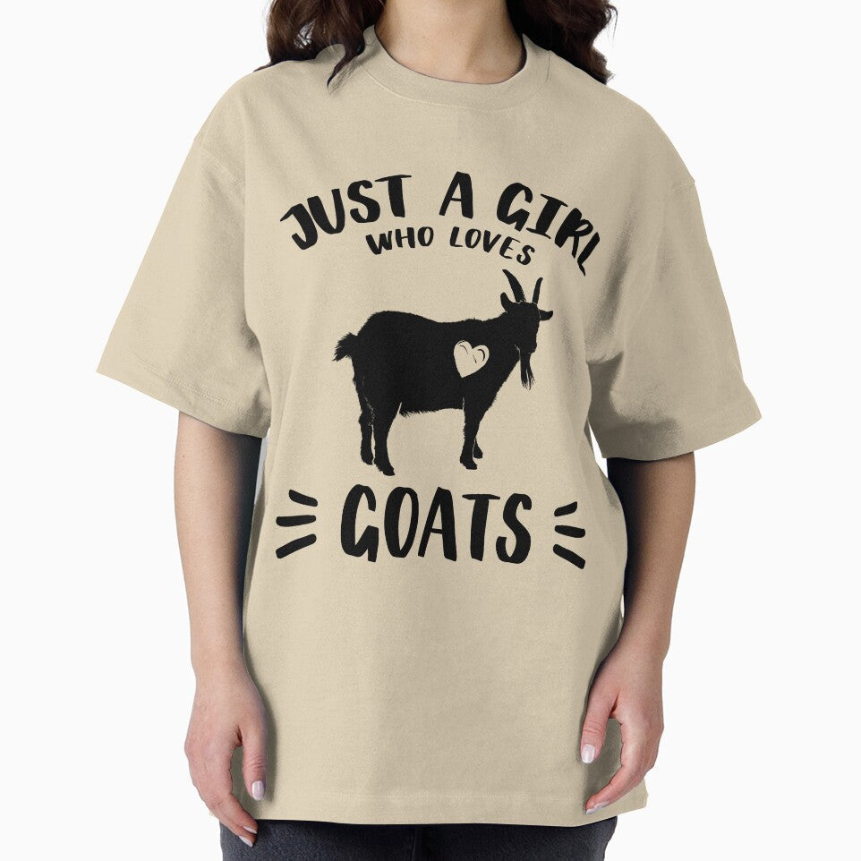 Just a Girl who Loves Goat / Goat Lover Gift / Funny Goat T Shirt / Cute Goat / Goat Gift / Goat Lover / Farm Shirt / Goat Lover Shirt by MyPrintex
