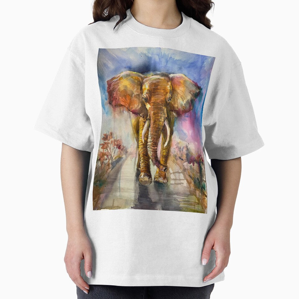 A big bright elephant for good luck. by Elena Reutova