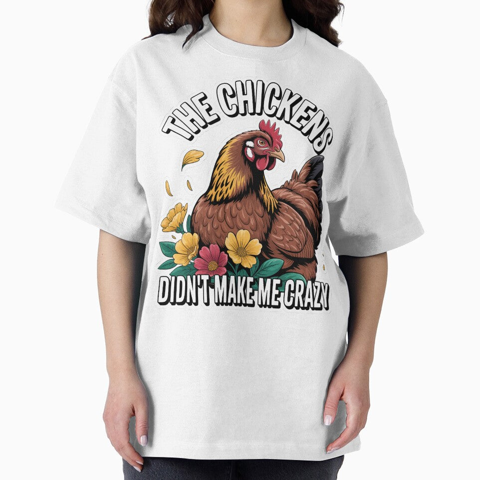 Crazy Rooster and Funny Chicken – Classic Theme Cute Humor by SEBANOX