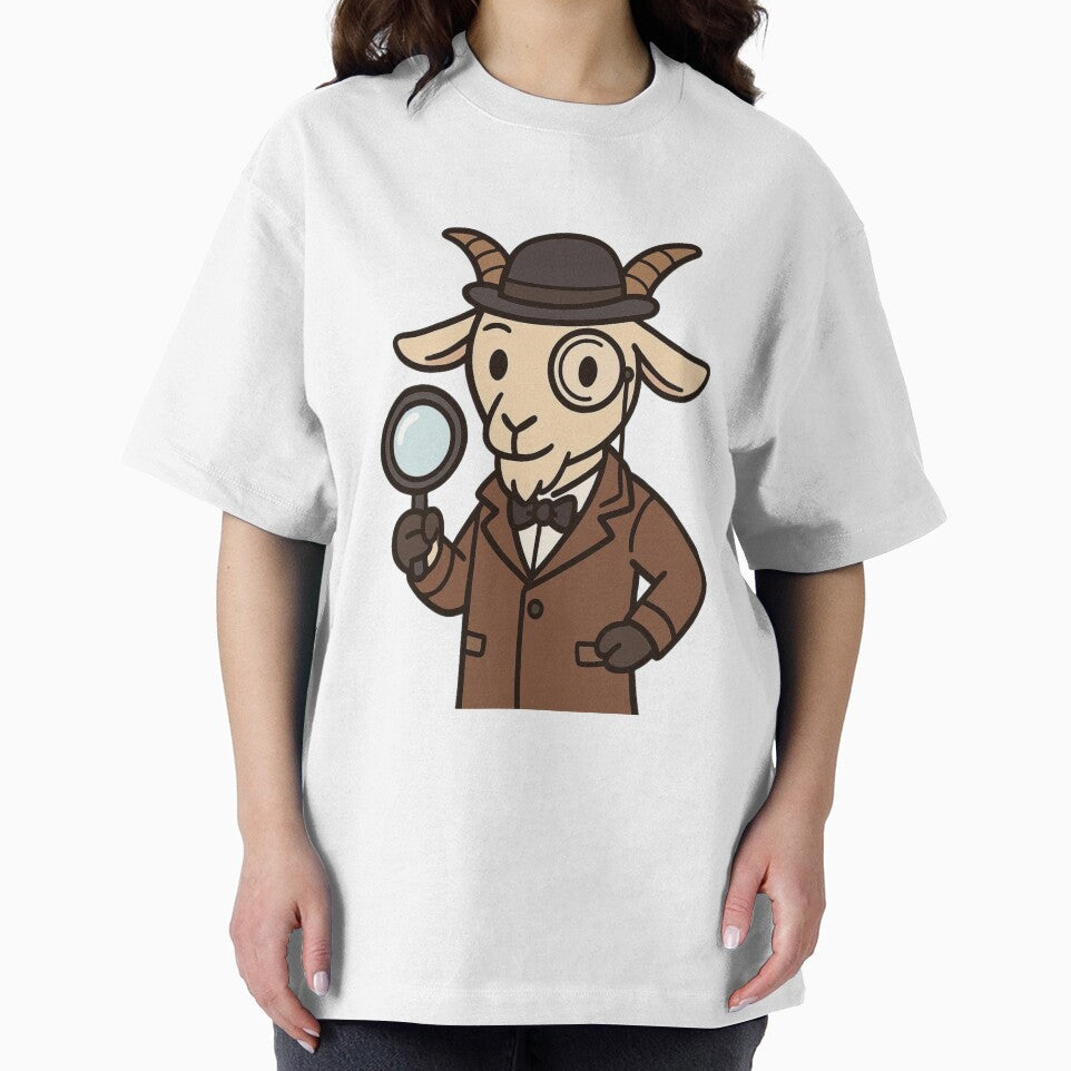 Goat Detective with Monocle – Quirky Animal Mystery Solver by Confuzz1ed