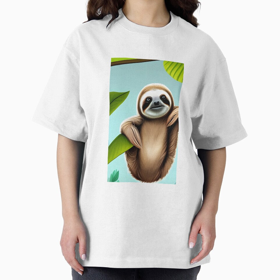 Cute Sloth Hanging by the-surrealist
