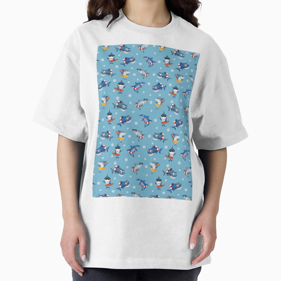 Funny Sharks in the Blue Ocean by Pavnud