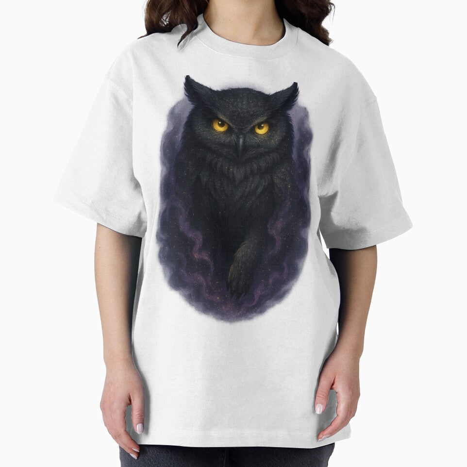Mystic Owl of Shadows – Golden Eyes & Purple Smoke by SarahsSZN
