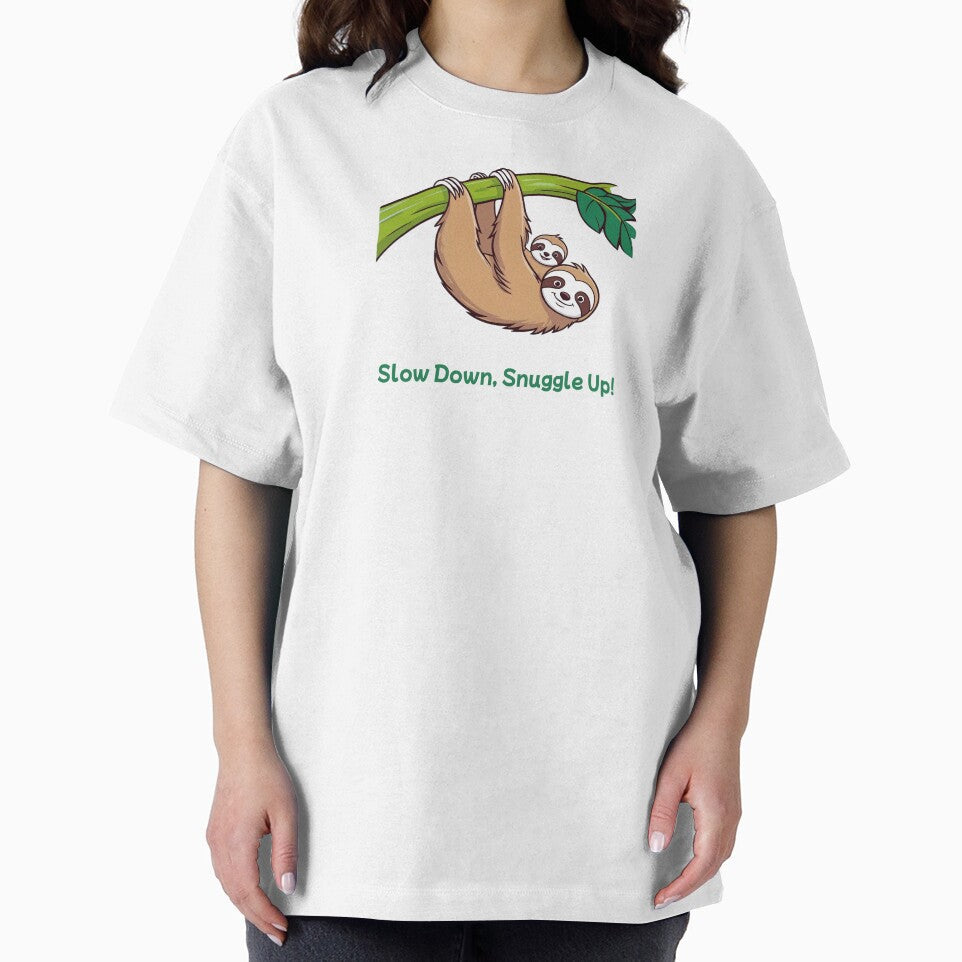 Slow Down, Snuggle Up Sloth by Matthew Beech Designs