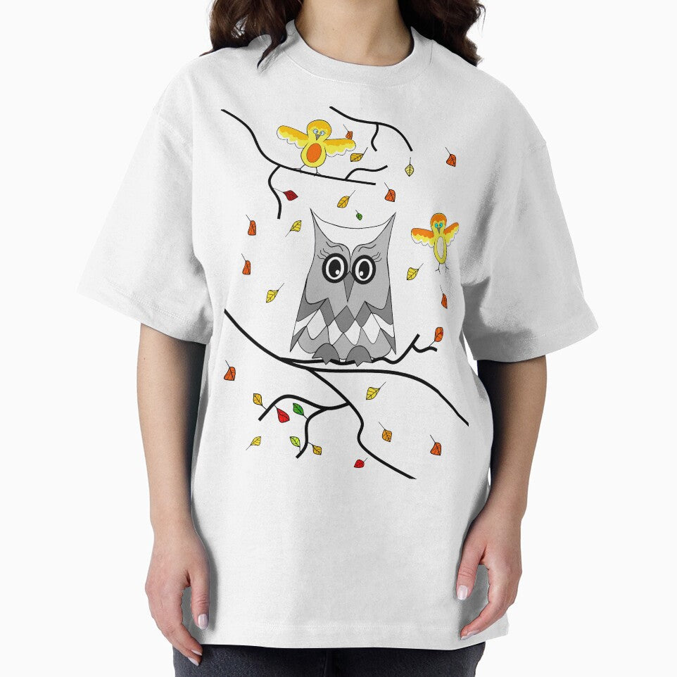 Cute Autumn Owl by Sartoris Art