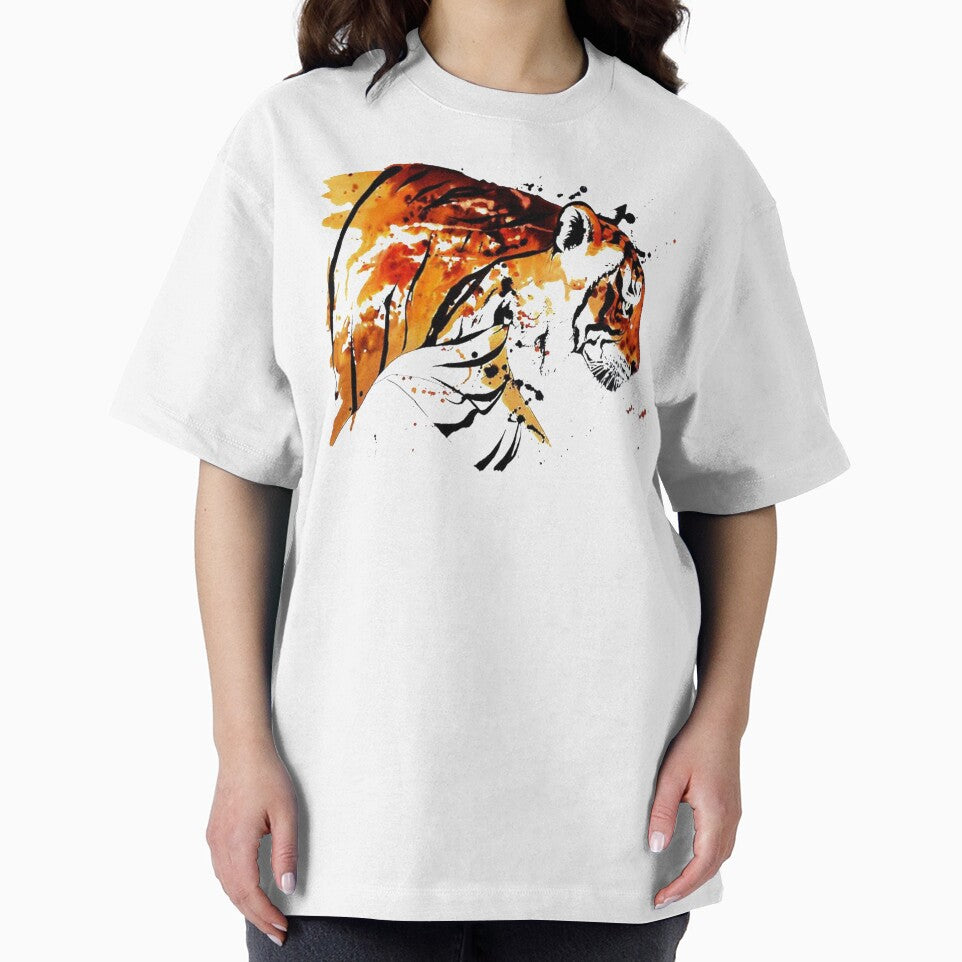 Bengal Tiger in Abstract Watercolour by Designs By Creation