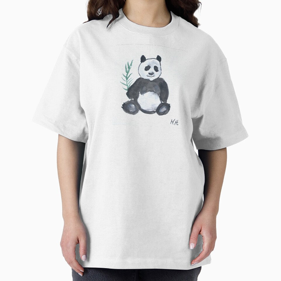 Panda animal watercolour painting by Monika Howarth