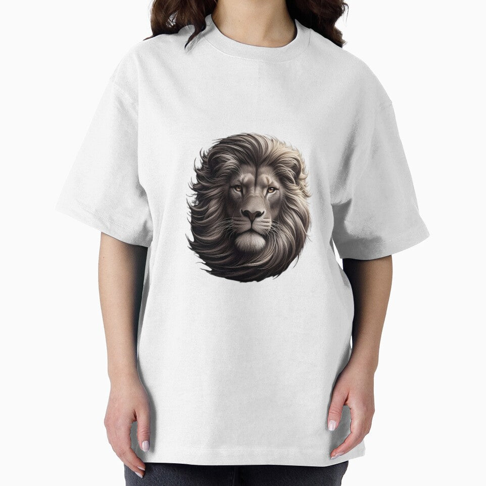 Dark Mane Lion Head Intense Portrait by Klaus66ICN