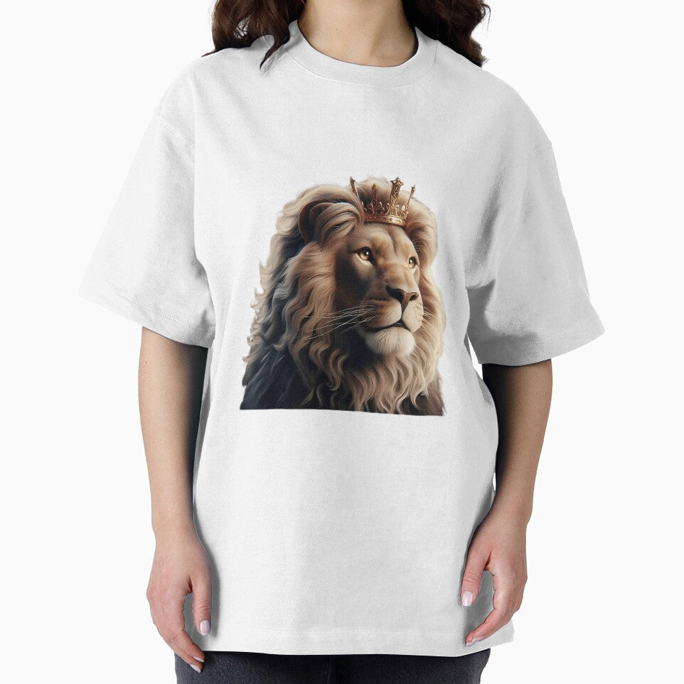 Royal Lion King Wearing Crown Portrait by Klaus66ICN