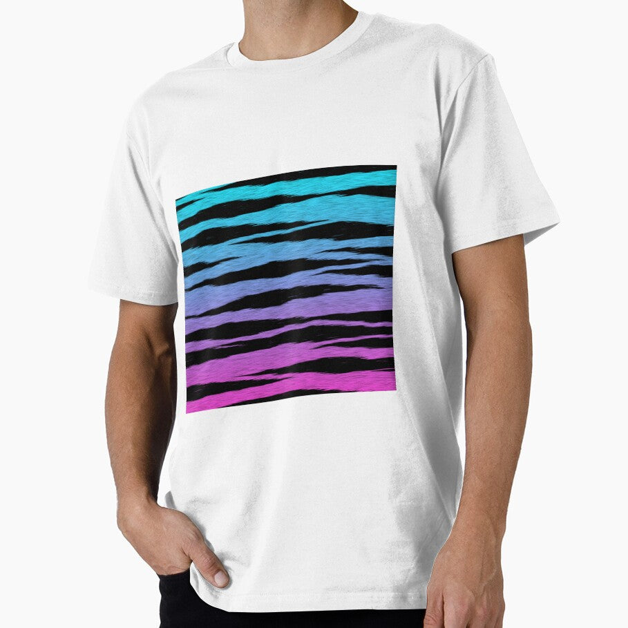 Blue Pink Tiger Skin by HomeLivingCo