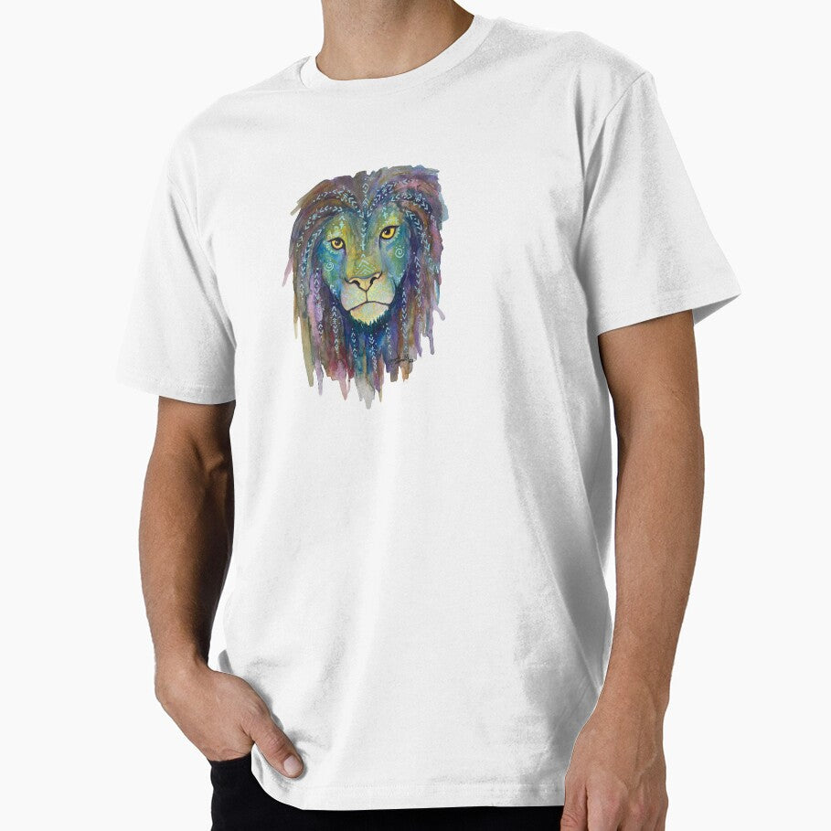 Colorful Tribal Lion by Sarah Camille Art