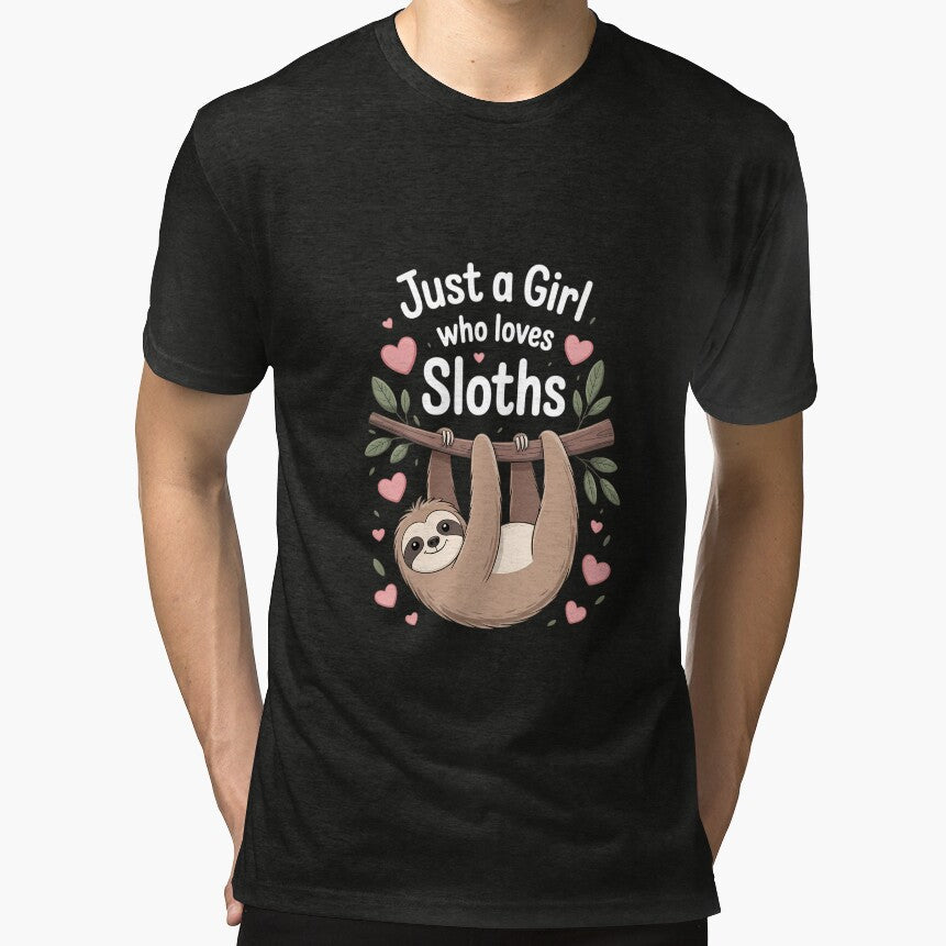 Cute Sloth For Girls Just A Girl Who Loves Sloths by FaithAbbott