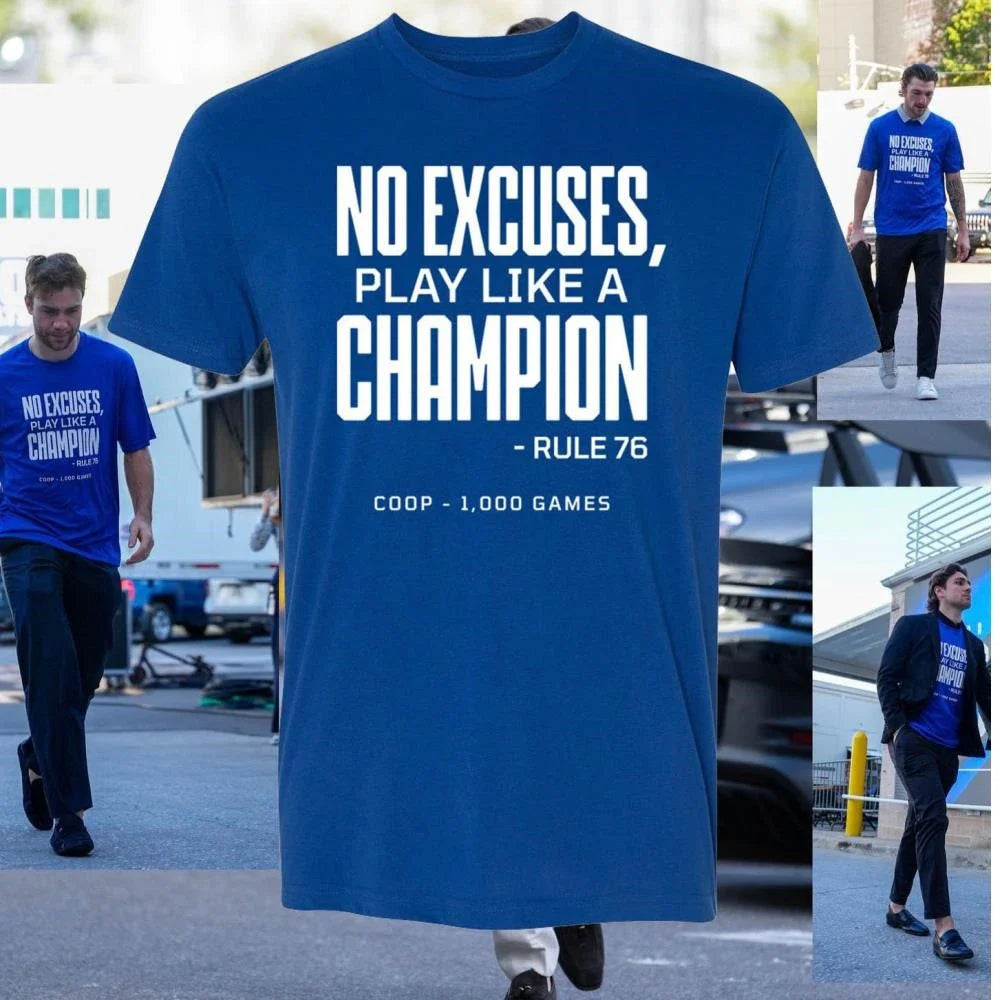Tampa Bay Lightning Jon Cooper 1000 Games no excuses play like a Champion Shirt