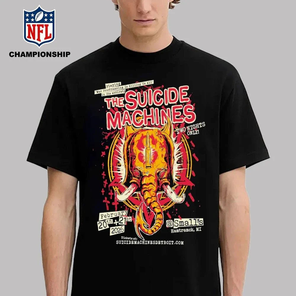 The Suicide Machines Feb 20-21, 2026 Small’s Hamtramck, MI Poster Shirt