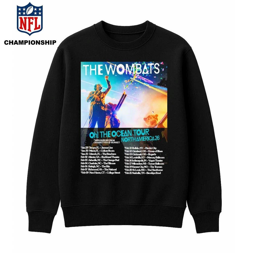 The Wombats North America Tour 2026 Poster Shirt