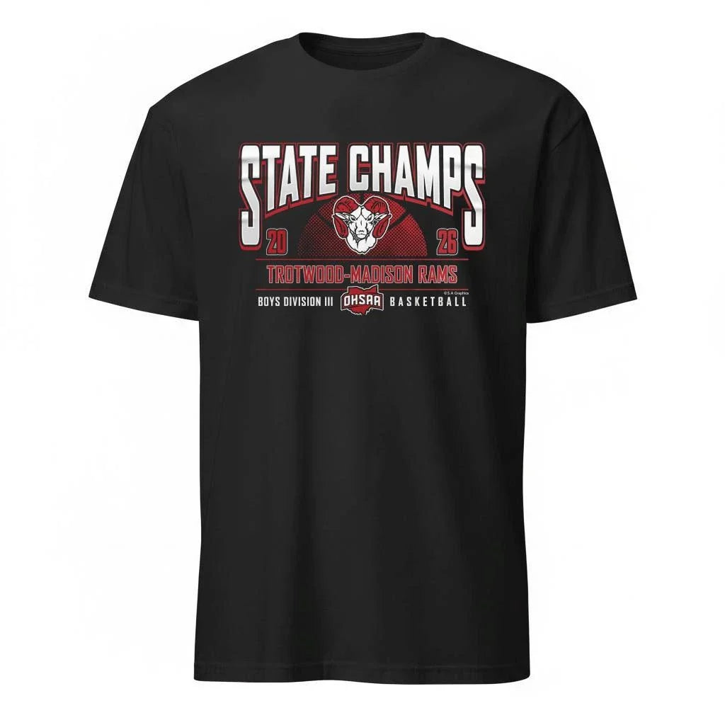 Trotwood Rams 2026 OHSAA Boys Basketball D3 State Champions Shirt