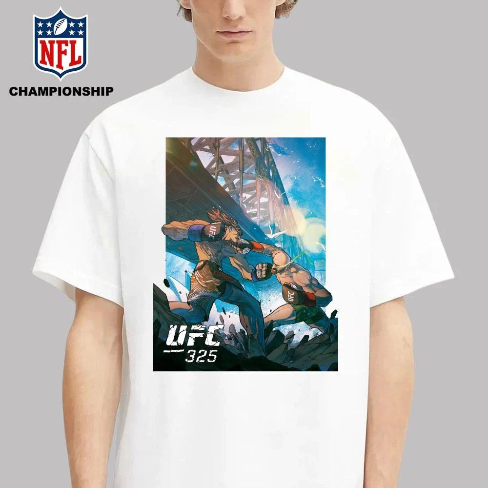 UFC 325 Volkanovski Vs Lopes 2 Artist Series Comic Style Art Poster Shirt