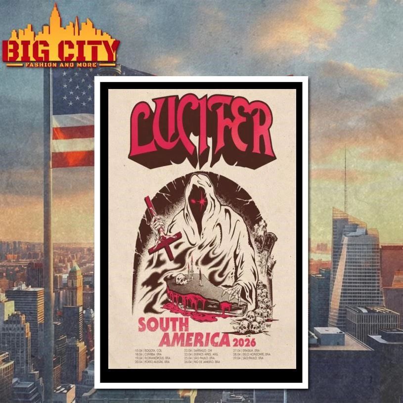 Lucifer The Band South America 2026 Poster Shirt