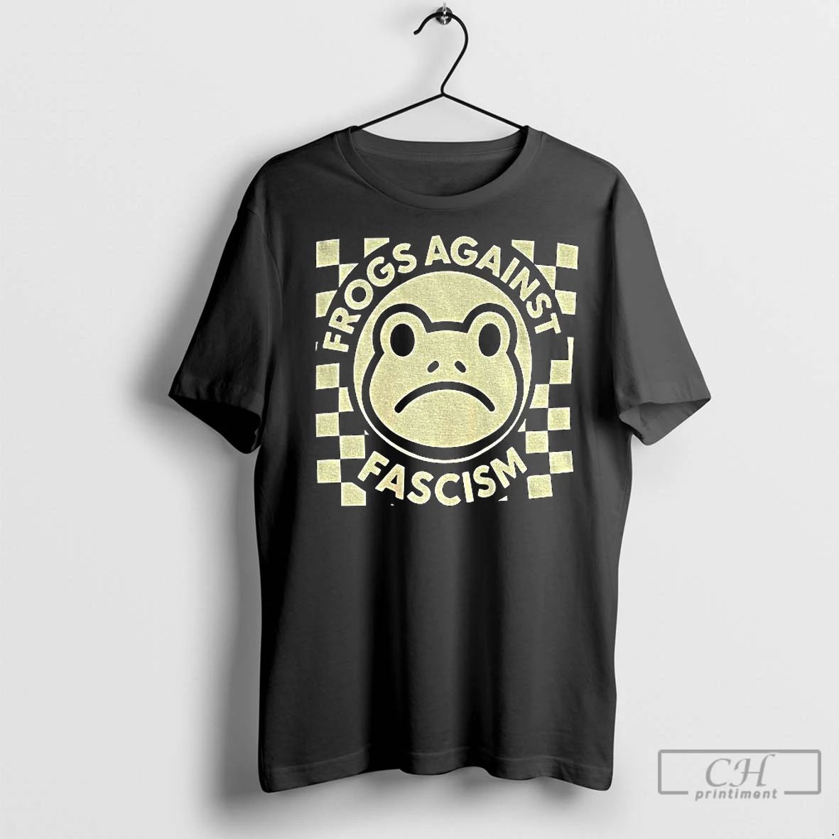 Classic Retro Groovy Anti Trump Frog Against Fascism