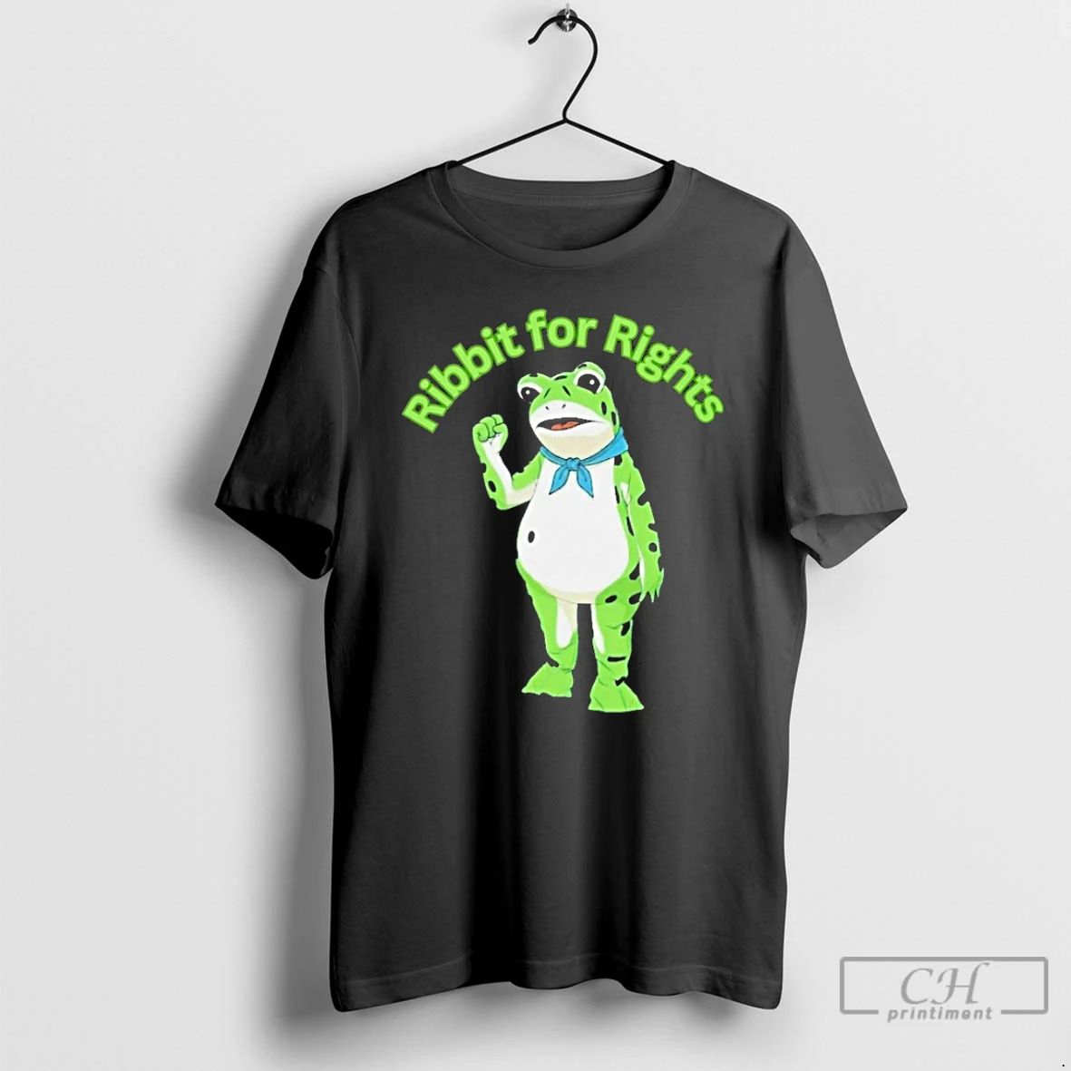 Classic Ribbit For Rights Portland Frog Protest T Shirts