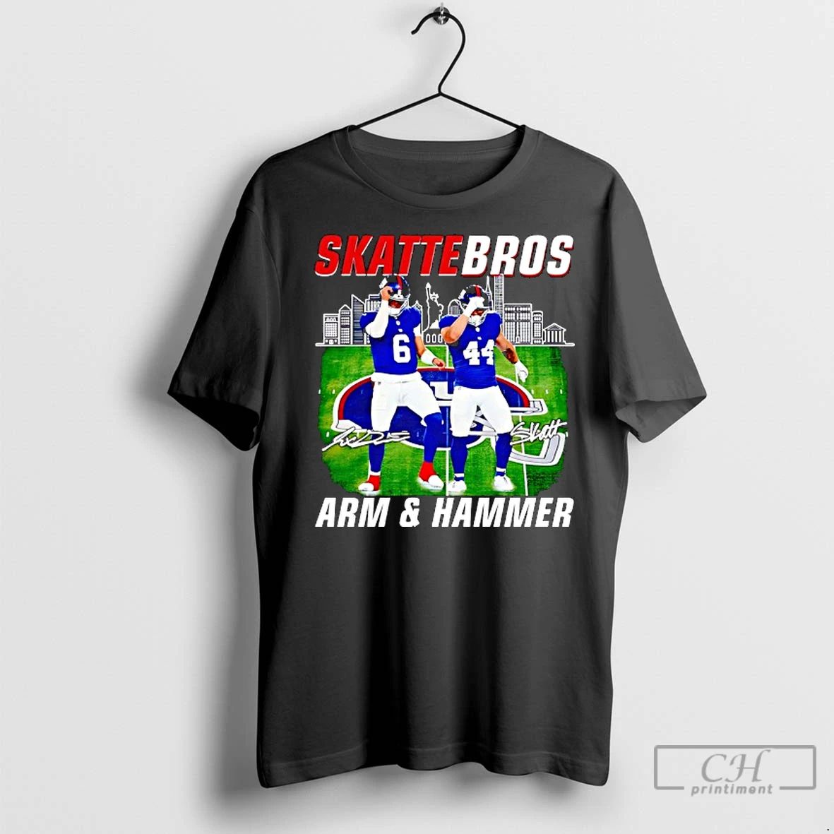 Classic Skattebros Arm And Hammer Jaxson Dart And Cam Skattebo New York Giants