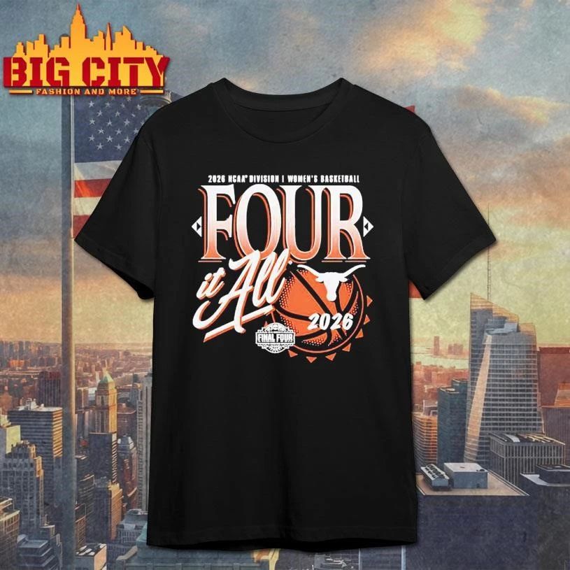 Texas Longhorns 2026 NCAA Women’s Basketball March Madness Final Four Zone Move Shirt