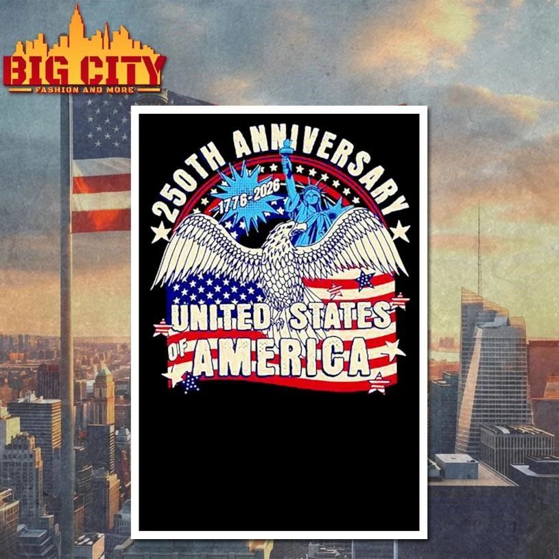 250th Anniversary USA Flag Patriotic 4th July Shirt