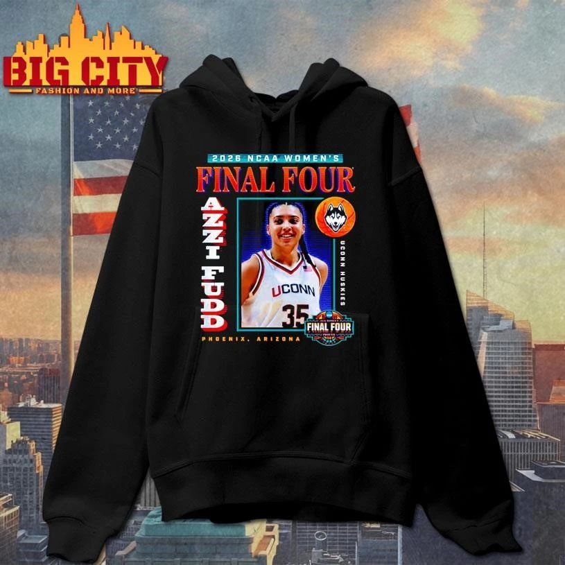 UConn Huskies NCAA Women’s Basketball Final Four 2026 Azzi Fudd College Shirt