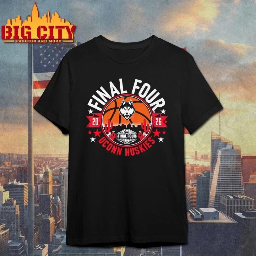 UConn Huskies WBB 2026 Final Four College Baketball Shirt