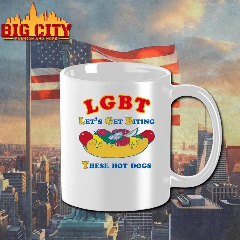 LGBT Let’s Get Biting These Hot Dogs Funny Shirt