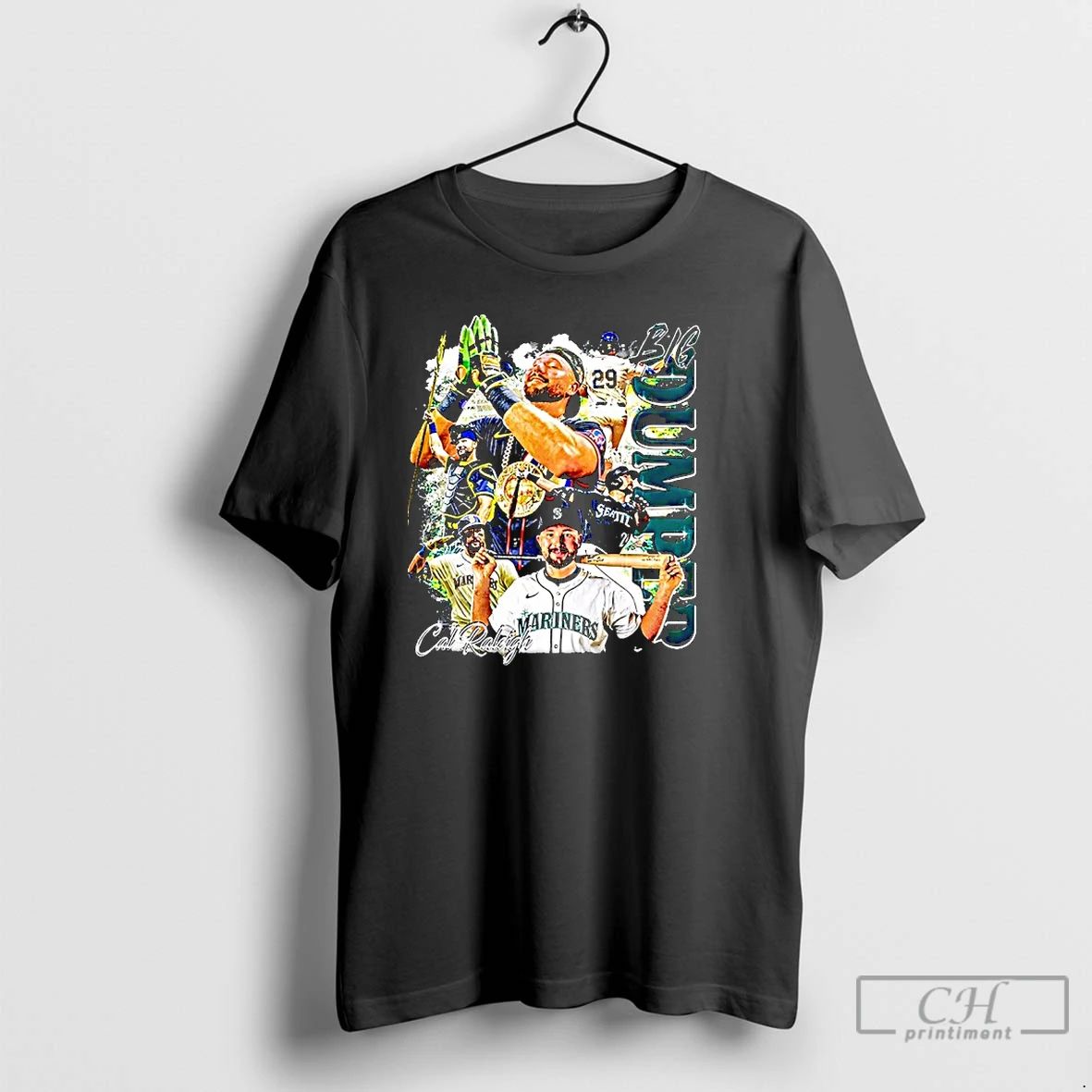 Classic Cal Raleigh Big Dumper Seattle Mariners Basebal T Shirts