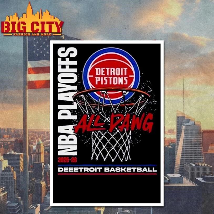 Detroit Pistons 2026 NBA playoffs roster list shirt