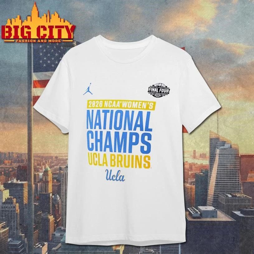 UCLA Bruins 2026 NCAA Women’s Basketball National Champions Celebration Graphic Shirt
