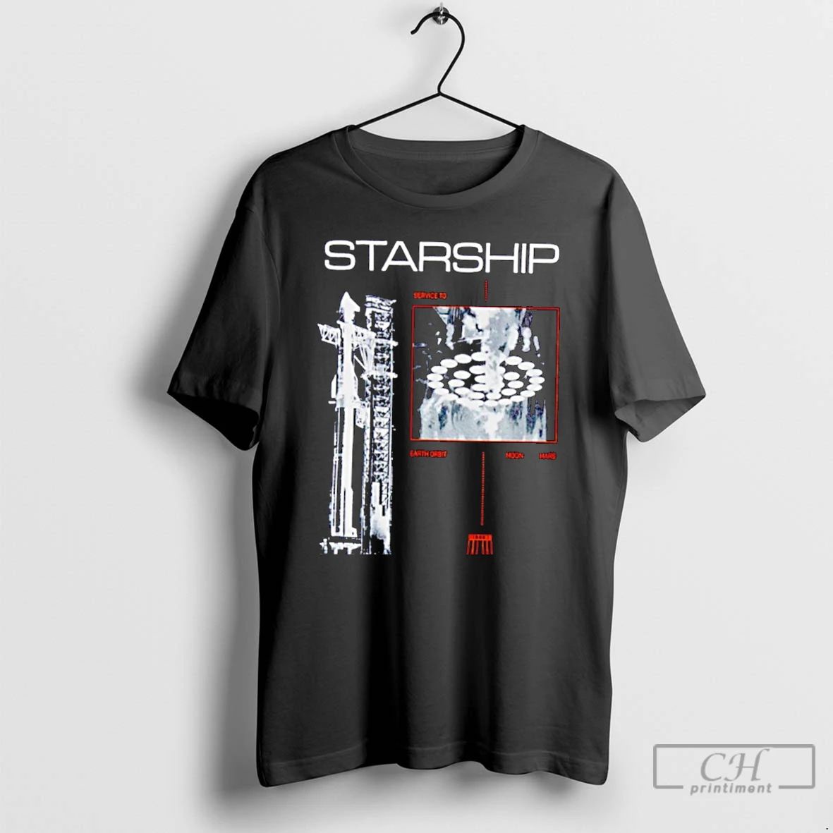 Classic Spacex Starship Vintage T Shirts