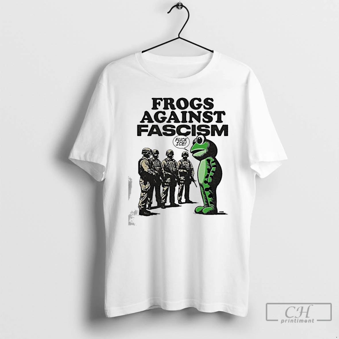 Classic Frog Against Fascism Fuck Ice Portland Frog 2025 T Shirts