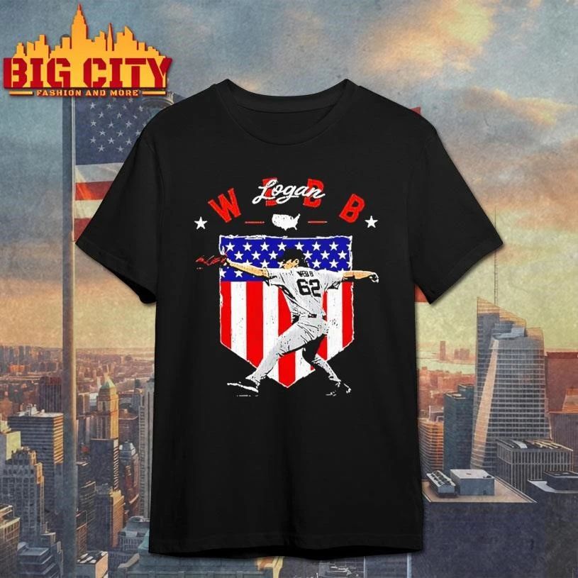 Logan Webb Giants Baseball Country Flag Graphic Shirt