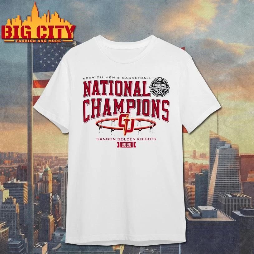 Gannon Golden Knights Men’s Basketball 2026 NCAA DII National Champions Shirt
