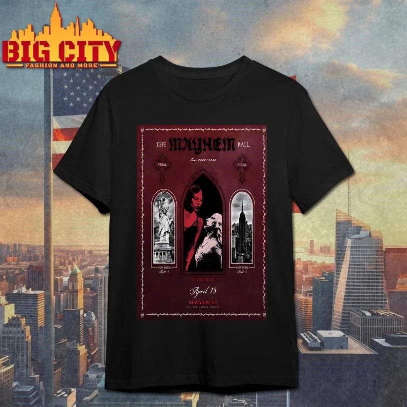 Lady Gaga The Mayhem Ball Tour MSG New York On Apr 13 2026 Poster Shirt