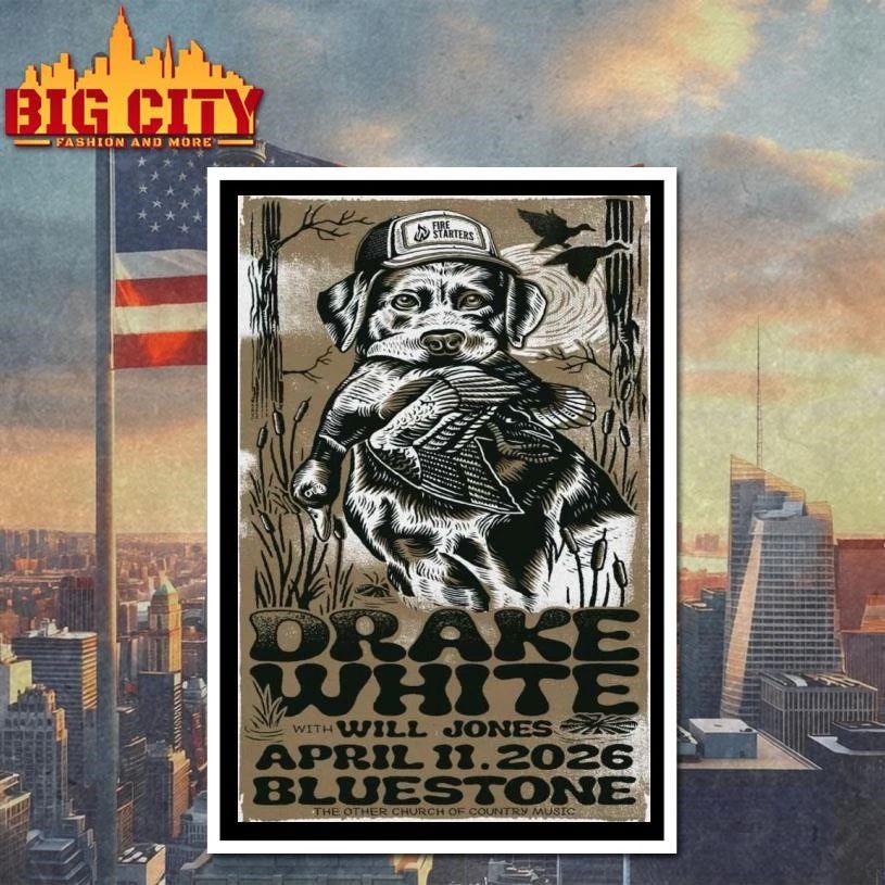 Drake White Columbus The Bluestone, 11 Apr 2026 Poster Shirt