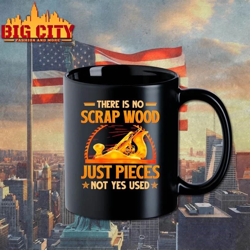 There is no scrap wood just pieces not yes used graphic shirt
