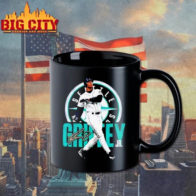 Ken Griffey Jr Seattle Mariners MLB pose Signature Shirt