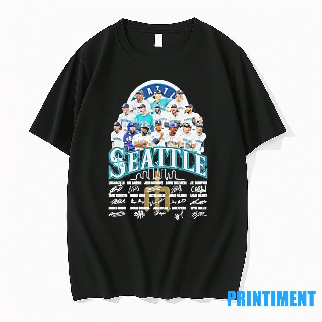 Seattle Mariners Alcs Team Signatures Tshirts Sweater