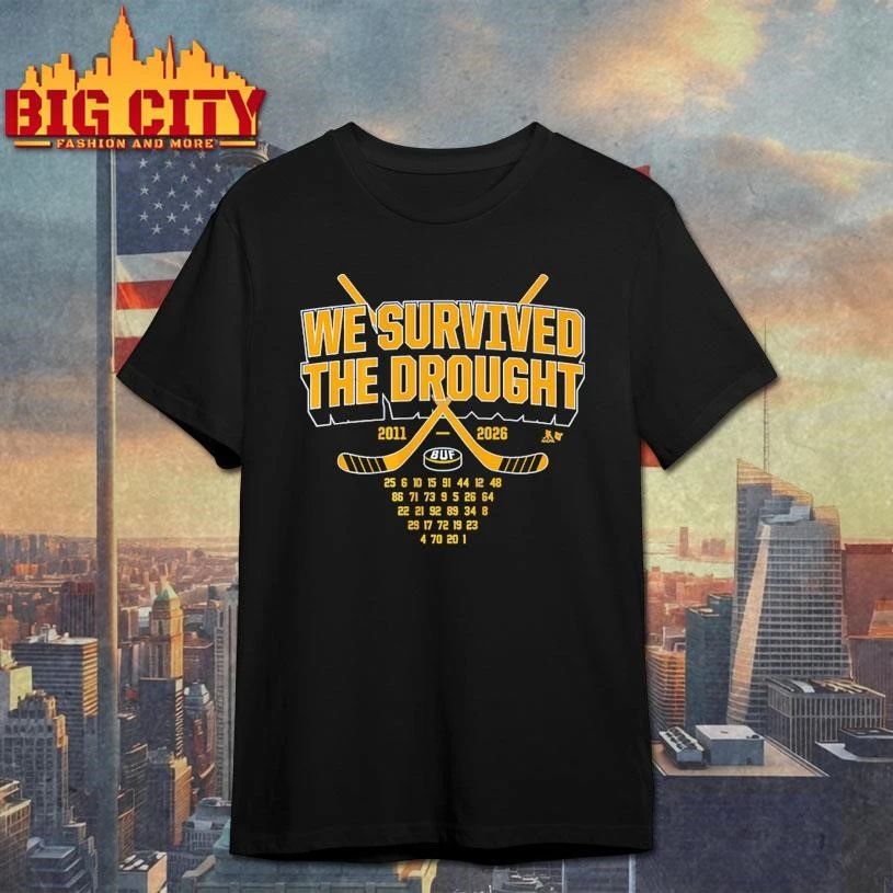 Buffalo Hockey We Survived the Drought Number Shirt