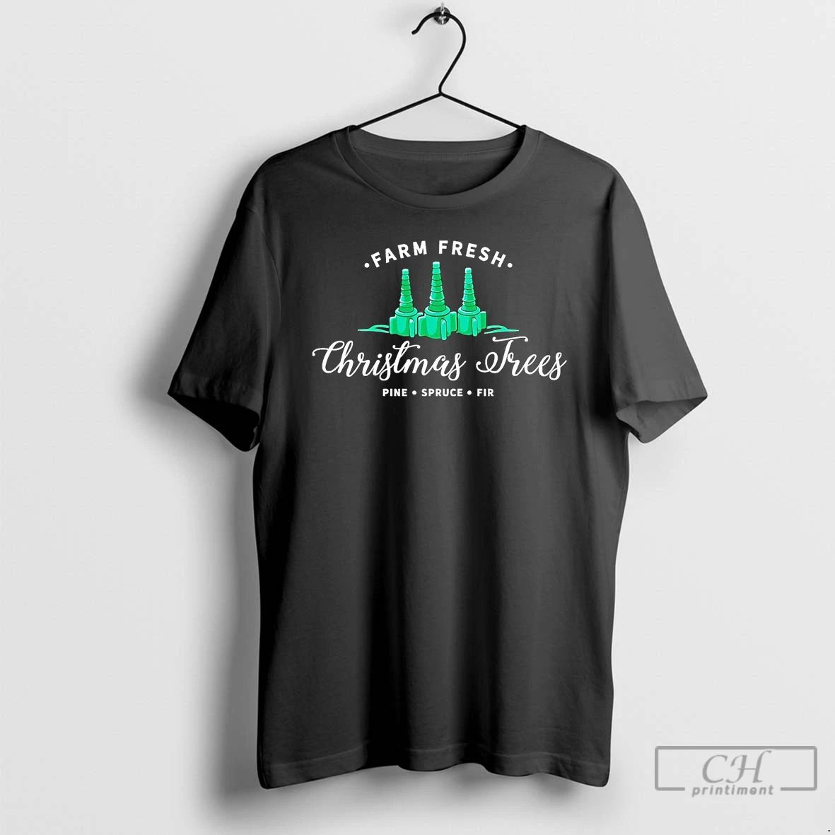 Classic Farm Fresh Christmas Trees Pine Spruce Fir T Shirts